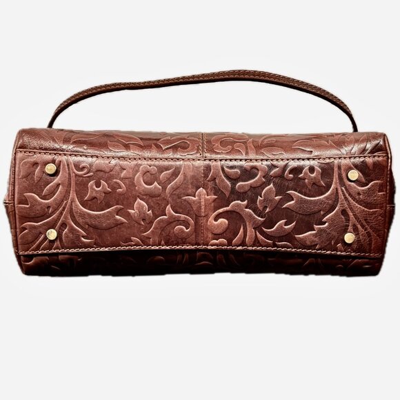 Gianni Conti Italian Brown Leather Satchel Detachable Handbag & Xbody Strap NEW - Picture 6 of 14